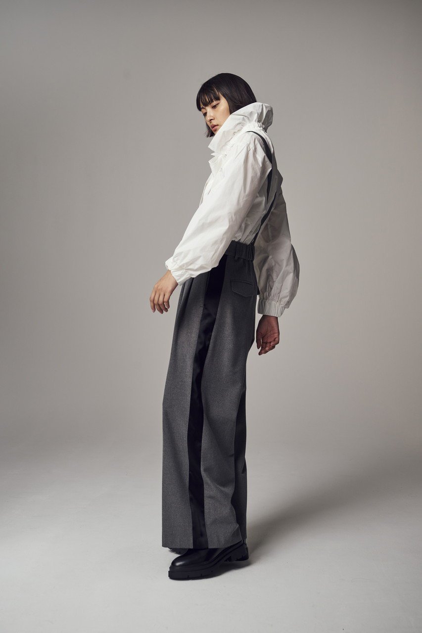 【ティーチ/TEECHI】の「ギャザリングリボンブラウス」リュクスタフタ 人気、トレンドファッション・服の通販 founy(ファニー) 　ファッション　Fashion　レディースファッション　Fashion for Women　トップス・カットソー　Cut & Sew Tops　シャツ・ブラウス・オフィスカジュアル　Elegant Blouses & Button-Ups　おすすめ　Recommended / Our Picks　ギャザー　Gathered, Ruffled　ジャケット　Jacket, Outerwear　スリーブ　Sleeve, Long Sleeve / Short Sleeve　タフタ　Taffeta, Structured Fabric　ハイネック　High Neck, Mock Neck　リボン　Ribbon, Bow　ロング　Long, Long-Length　other-7|ID: prp329100004200944 ipo3291000000032889450