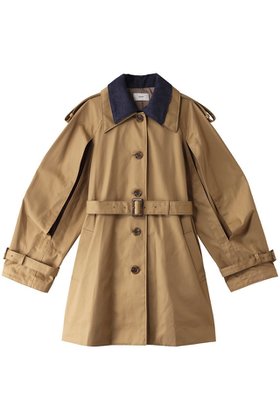 【ティーチ/TEECHI】 「ジャストキディングトレンチコート」チノコットン人気、トレンドファッション・服の通販 founy(ファニー) ファッション Fashion レディースファッション Fashion for Women アウター Coat / Outerwear Collection コート・ロングコート・ピーコート Long Coats, Peacoats & More トレンチコート / 春秋の定番アウター Trench Coats スリット Slit, Slit Detail デニム Denim, Jeans Material ロング Long, Long-Length |ID:prp329100004200948