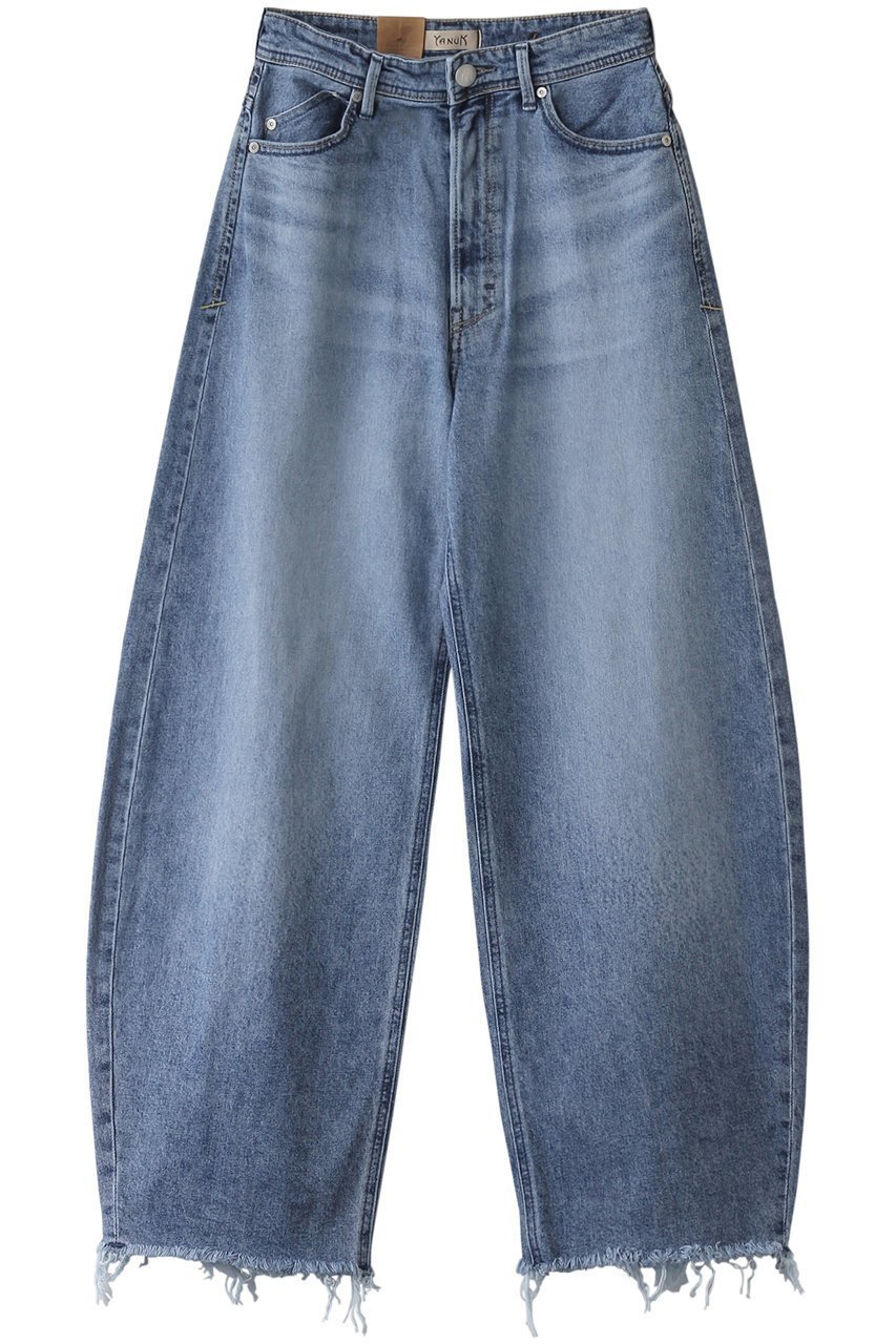 【ヤヌーク/YANUK】のカーブテーパード 【LAURA】 インテリア・キッズ・メンズ・レディースファッション・服の通販 founy(ファニー) ファッション Fashion レディースファッション Fashion for Women パンツ Pants & Trousers デニムパンツ・ジーンズ・美脚デニム Denim Jeans & Pants デニム Denim, Jeans Material トレンド Trend, Trending Now カットオフユーズドブルー|ID: prp329100004200953 ipo3291000000035767584