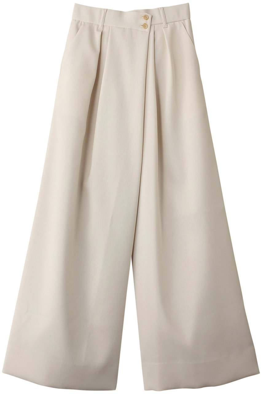 【ティーチ/TEECHI】の「ニュースタンダードワイドパンツ」スペリオウールミックス インテリア・キッズ・メンズ・レディースファッション・服の通販 founy(ファニー) 　ファッション　Fashion　レディースファッション　Fashion for Women　パンツ　Pants & Trousers　おすすめ　Recommended / Our Picks　アシンメトリー　Asymmetrical Style　ジャケット　Jacket, Outerwear　セットアップ　Set-Up, Coordinated Outfit　フレア　Flare, Flared　フロント　Front, Front Design　ミックス　Mix, Mixed Style　ラップ　Wrap, Wrap Design　ワイド　Wide, Wide Fit　再入荷　Restock / Back in Stock　ホワイト|ID: prp329100004200972 ipo3291000000035419552