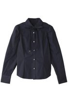 【ティーチ/TEECHI】の「スタンドアップブラウス」ソリッドコットン 人気、トレンドファッション・服の通販 founy(ファニー) ファッション Fashion レディースファッション Fashion for Women トップス・カットソー Cut & Sew Tops シャツ・ブラウス・オフィスカジュアル Elegant Blouses & Button-Ups クラシカル Classical, Vintage-Inspired シェイプ Shape, Slim Fit スリーブ Sleeve, Long Sleeve / Short Sleeve パーティ Party, Party Style フェミニン Feminine, Girly ロング Long, Long-Length 再入荷 Restock / Back in Stock thumbnail ネイビー|ID: prp329100004200974 ipo3291000000035719784