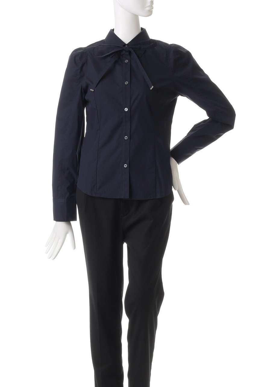 【ティーチ/TEECHI】の「スタンドアップブラウス」ソリッドコットン 人気、トレンドファッション・服の通販 founy(ファニー) 　ファッション　Fashion　レディースファッション　Fashion for Women　トップス・カットソー　Cut & Sew Tops　シャツ・ブラウス・オフィスカジュアル　Elegant Blouses & Button-Ups　クラシカル　Classical, Vintage-Inspired　シェイプ　Shape, Slim Fit　スリーブ　Sleeve, Long Sleeve / Short Sleeve　パーティ　Party, Party Style　フェミニン　Feminine, Girly　ロング　Long, Long-Length　再入荷　Restock / Back in Stock　other-2|ID: prp329100004200974 ipo3291000000035719786