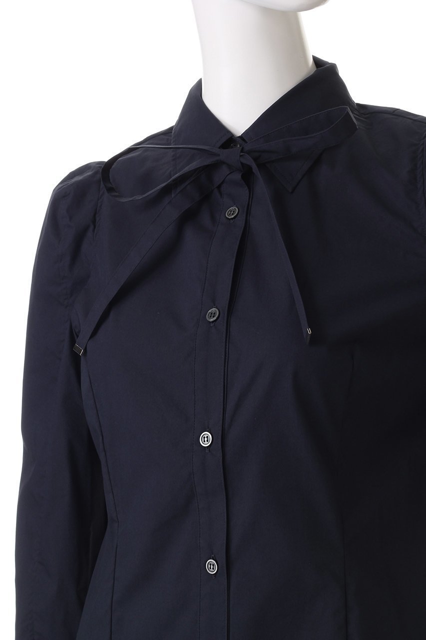 【ティーチ/TEECHI】の「スタンドアップブラウス」ソリッドコットン 人気、トレンドファッション・服の通販 founy(ファニー) 　ファッション　Fashion　レディースファッション　Fashion for Women　トップス・カットソー　Cut & Sew Tops　シャツ・ブラウス・オフィスカジュアル　Elegant Blouses & Button-Ups　クラシカル　Classical, Vintage-Inspired　シェイプ　Shape, Slim Fit　スリーブ　Sleeve, Long Sleeve / Short Sleeve　パーティ　Party, Party Style　フェミニン　Feminine, Girly　ロング　Long, Long-Length　再入荷　Restock / Back in Stock　other-5|ID: prp329100004200974 ipo3291000000035719789