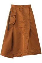 【ティーチ/TEECHI】の「カーゴトライアングルスカート」ミリタリーサテン ブラウン|ID: prp329100004201011 ipo3291000000032823648