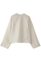 【ガリャルダガランテ/GALLARDAGALANTE】のシアークルーネックブラウス 人気、トレンドファッション・服の通販 founy(ファニー) ファッション Fashion レディースファッション Fashion for Women トップス・カットソー Cut & Sew Tops シャツ・ブラウス・オフィスカジュアル Elegant Blouses & Button-Ups シンプル Simple, Minimal ジャケット Jacket, Outerwear スリーブ Sleeve, Long Sleeve / Short Sleeve ビスチェ Bustier, Corset Top ロング Long, Long-Length thumbnail ホワイト|ID: prp329100004201017 ipo3291000000032889318