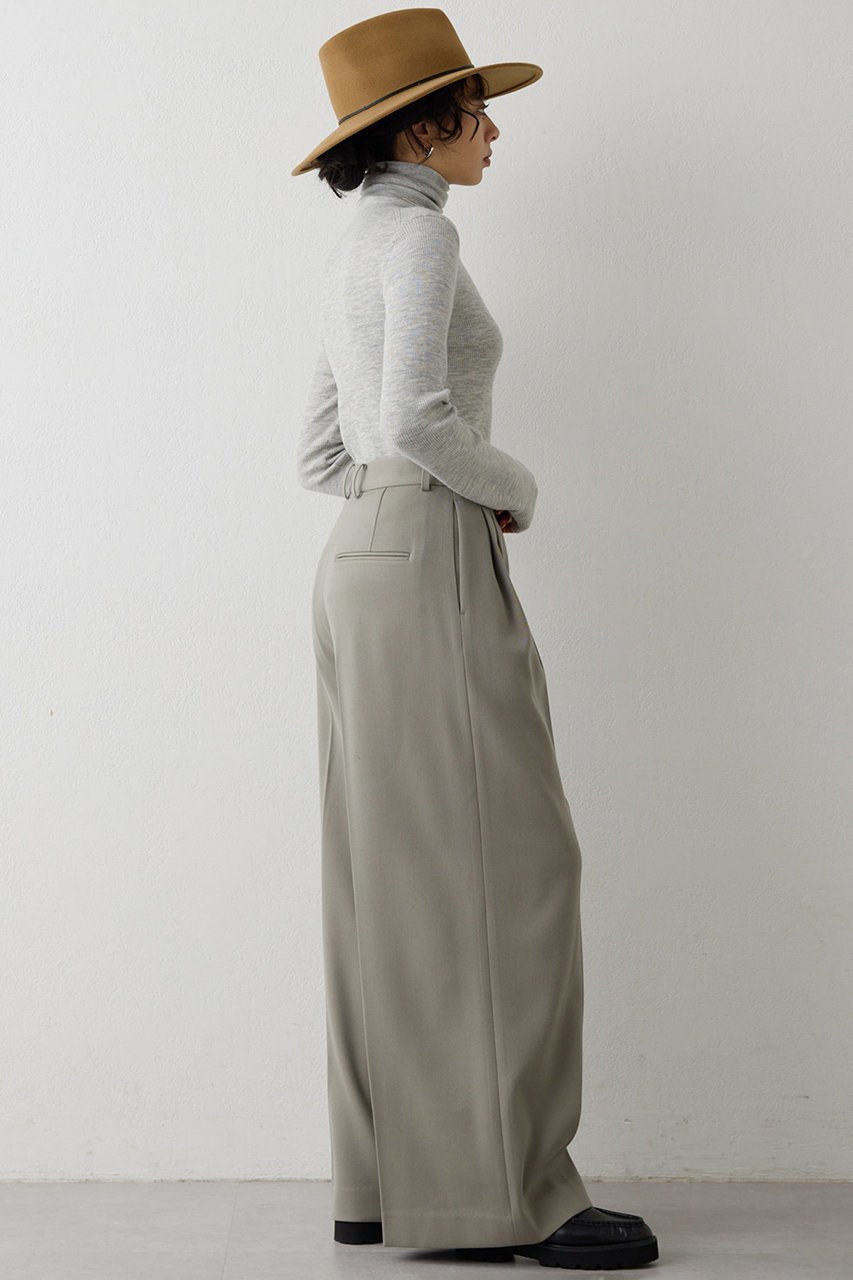 【ウィムガゼット/Whim Gazette】のワイドタックパンツ 人気、トレンドファッション・服の通販 founy(ファニー) 　ファッション　Fashion　レディースファッション　Fashion for Women　パンツ　Pants & Trousers　スタイリッシュ　Stylish, Fashionable　ストレッチ　Stretch, Stretchy Fabric　フォルム　Silhouette, Form　エレガント 上品　Elegant　other-5|ID: prp329100004202571 ipo3291000000035359090