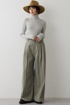 【ウィムガゼット/Whim Gazette】のワイドタックパンツ 大人の最旬トレンドファッション＆コーディネート founy(ファウニー) ファッション Fashion レディースファッション Fashion for Women パンツ Pants & Trousers スタイリッシュ Stylish, Fashionable ストレッチ Stretch, Stretchy Fabric フォルム Silhouette, Form エレガント 上品 Elegant thumbnail グレージュ|ID: prp329100004202571 ipo3291000000036868443
