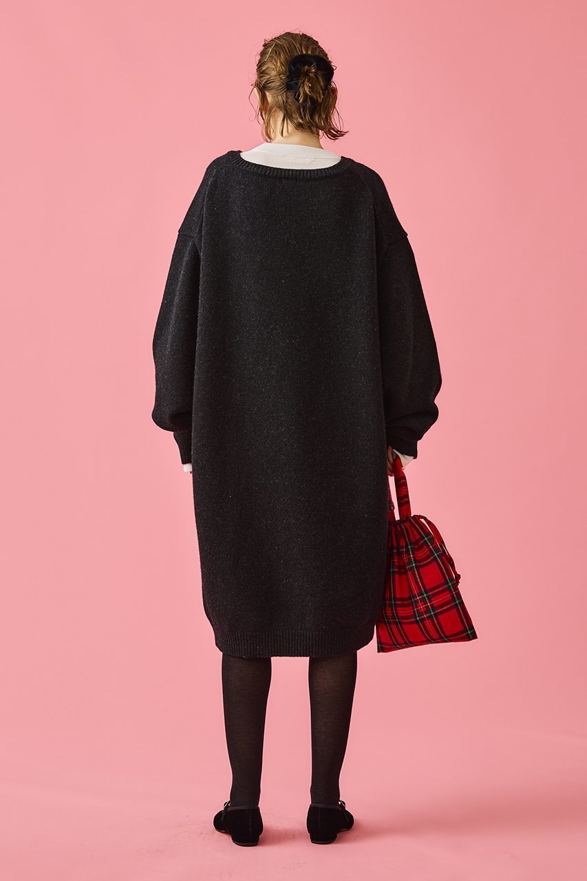 【オブラダ/Oblada】のHONEY ニットドレス 人気、トレンドファッション・服の通販 founy(ファニー) 　ファッション　Fashion　レディースファッション　Fashion for Women　ワンピース　Dresses　フォーマル・パーティードレス・結婚式用ドレス　Elegant & Casual Dresses　チュニック　Tunic Tops & Dresses　チュニック　Tunic, Long Top　トレンド　Trend, Trending Now　ドレス　Dress, One-Piece　A/W・秋冬　Autumn/Winter　other-7|ID: prp329100004202580 ipo3291000000032890676