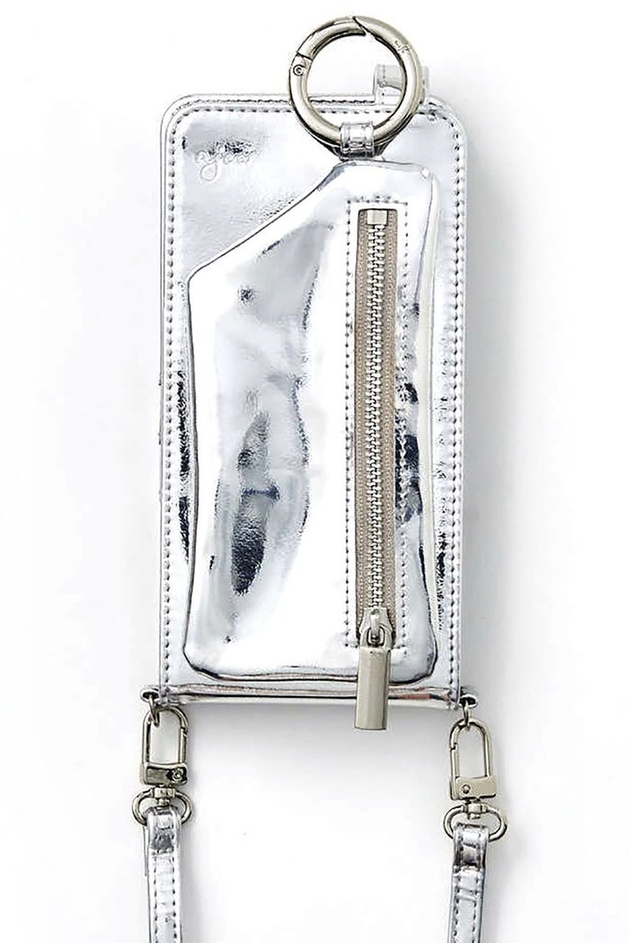 【エジュー/ajew】のajew HOLIDAY vertical zipphone case shoulder インテリア・キッズ・メンズ・レディースファッション・服の通販 founy(ファニー) https://founy.com/ ファッション Fashion レディースファッション Fashion for Women シルバー Silver, Metallic Silver シンプル Simple, Minimal 定番 Standard, Basic Item 手帳 Planner, Notebook ポケット Pocket, Pocket Detail メタル Metal, Metal Parts |ID: prp329100004202584 ipo3291000000032802797
