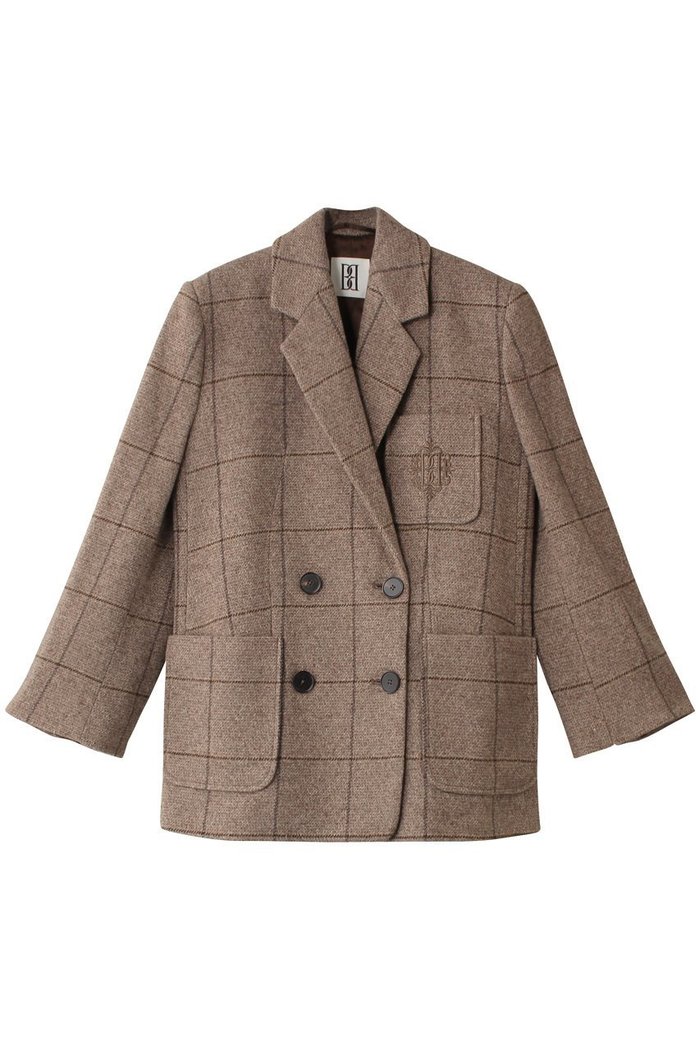 【バイ マレーネ ビルガー/BY MALENE BIRGER】のRAILEY ダブルブレスト チェック ブレザー インテリア・キッズ・メンズ・レディースファッション・服の通販 founy(ファニー) https://founy.com/ ファッション Fashion レディースファッション WOMEN アウター Coat Outerwear ジャケット Jackets エレガント 上品 Elegant ジャケット Jacket ダブル Double チェック Check ロング Long ワイド Wide A/W・秋冬 Aw・Autumn/Winter・Fw・Fall-Winter |ID: prp329100004202591 ipo3291000000029115127