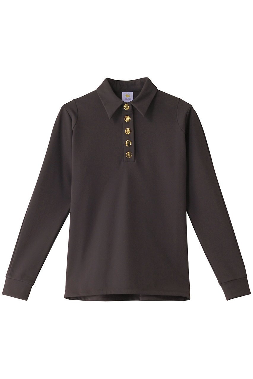 【ティーエムジー/TMG】の金ボタンプルオーバーシャツ インテリア・キッズ・メンズ・レディースファッション・服の通販 founy(ファニー) 　ファッション　Fashion　レディースファッション　Fashion for Women　トップス・カットソー　Cut & Sew Tops　シャツ・ブラウス・オフィスカジュアル　Elegant Blouses & Button-Ups　カジュアルプルオーバー・ニットトップス　Pullovers & Knit Tops / Casual Pullovers　スポーツウェア　Functional & Stylish Sportswear　スポーツ トップス　Athletic Tops / Workout Tops / Training Shirts　シンプル　Simple, Minimal　スポーツ　Sports, Activewear　フラット　Flat, Flat Shoes　長袖　Long Sleeve, Full Sleeve　ブラウン|ID: prp329100004204062 ipo3291000000036096100