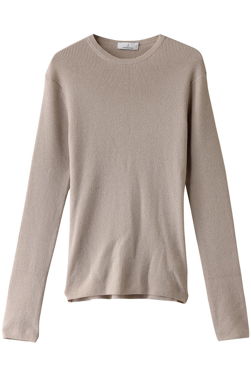 【ジェイドット/j.】のシルクカシミヤクルーネックセーター インテリア・キッズ・メンズ・レディースファッション・服の通販 founy(ファニー) 　ファッション　Fashion　レディースファッション　Fashion for Women　トップス・カットソー　Cut & Sew Tops　ニット　Knit Tops & Sweaters　カジュアルプルオーバー・ニットトップス　Pullovers & Knit Tops / Casual Pullovers　シルク　Silk, 100% Silk　セーター　Sweater, Knitwear　フィット　Fit, Slim Fit　A/W・秋冬　Autumn/Winter　ベージュ|ID: prp329100004205503 ipo3291000000032919282