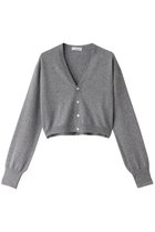 【ジェイドット/j.】のシルクカシミヤクロップドカーディガン グレー|ID: prp329100004205504 ipo3291000000035623519