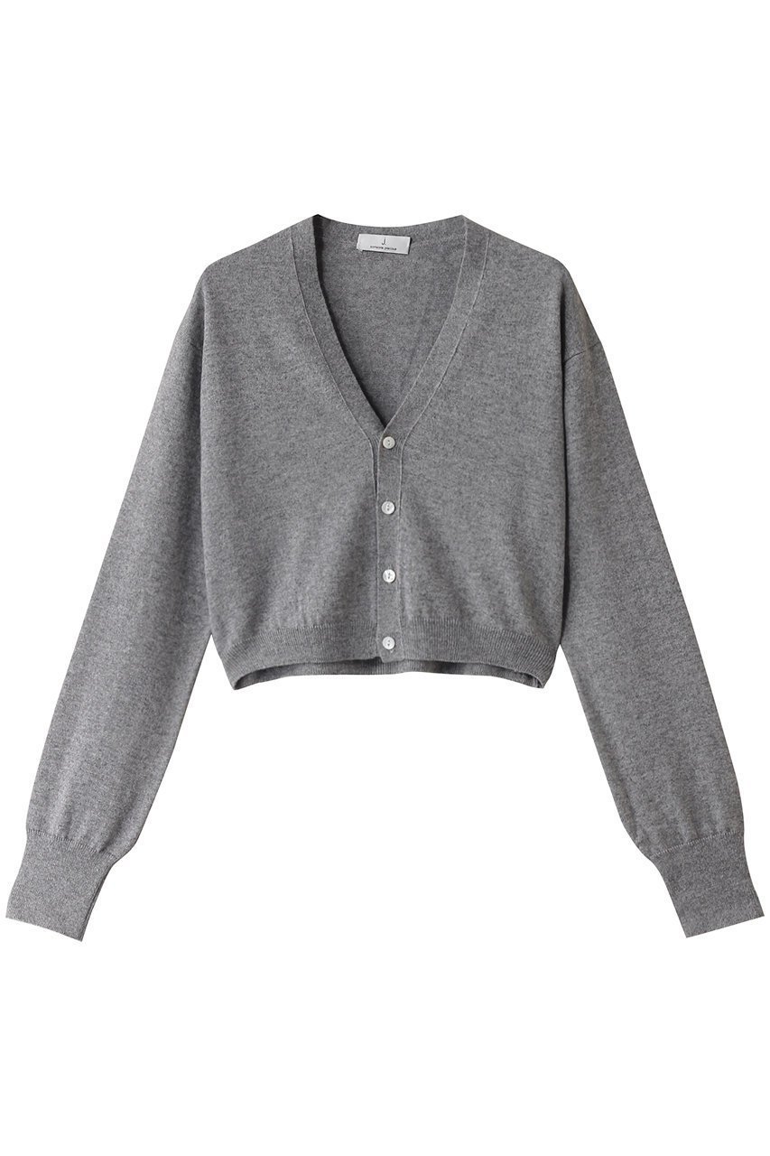 【ジェイドット/j.】のシルクカシミヤクロップドカーディガン インテリア・キッズ・メンズ・レディースファッション・服の通販 founy(ファニー) 　ファッション　Fashion　レディースファッション　Fashion for Women　トップス・カットソー　Cut & Sew Tops　ニット　Knit Tops & Sweaters　カーディガン・羽織り　Layered Style Cardigans　なめらか　Smooth, Silky Texture　カーディガン　Cardigan, Knitwear　クロップド　Cropped, Short Length　シルク　Silk, 100% Silk　スリーブ　Sleeve, Long Sleeve / Short Sleeve　ロング　Long, Long-Length　定番　Standard, Basic Item　A/W・秋冬　Autumn/Winter　グレー|ID: prp329100004205504 ipo3291000000035623519
