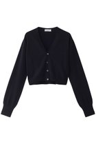 【ジェイドット/j.】のシルクカシミヤクロップドカーディガン ダークネイビー|ID: prp329100004205504 ipo3291000000035623522