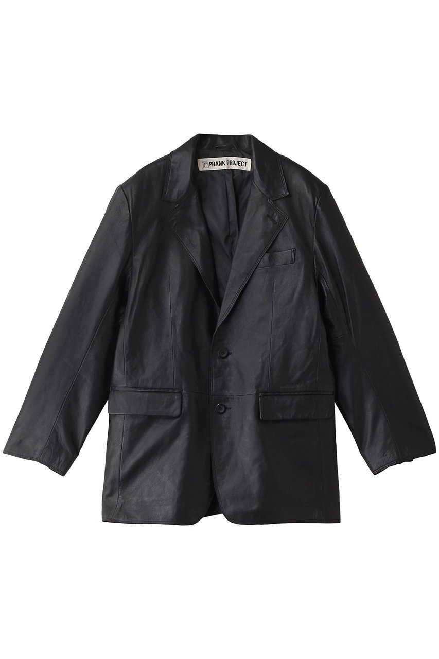 【プランク プロジェクト/PRANK PROJECT】のシープレザーテーラードジャケット / Tailored Jacket インテリア・キッズ・メンズ・レディースファッション・服の通販 founy(ファニー) 　ファッション　Fashion　レディースファッション　Fashion for Women　アウター　Coat / Outerwear Collection　レディースジャケット・軽アウター　Jackets　テーラードジャケット / 通勤・きれいめスタイル　Tailored Jackets & Blazers　カットオフ　Cut-Off Design　ジャケット　Jacket, Outerwear　冬　Winter / This Winter　BLK(ブラック)|ID: prp329100004207049 ipo3291000000032956339
