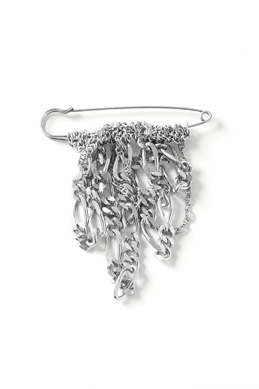 【メゾンドパルス/MAISON DPULSE】のRhythmical chain ブローチ インテリア・キッズ・メンズ・レディースファッション・服の通販 founy(ファニー) 　ファッション　Fashion　レディースファッション　Fashion for Women　ジュエリー　Jewelry　おすすめ　Recommended / Our Picks　キャップ　Cap, Baseball Cap　クール　Cool, Chic　ジャケット　Jacket, Outerwear　チェーン　Chain, Chain Strap　ドッキング　Docking, Mixed Material　ブローチ　Brooch, Pin Brooch　モチーフ　Motif, Design Theme　ランダム　Random, Irregular　ループ　Loop, Loop Knit　ワンポイント　One Point, Statement Accent　シルバー|ID: prp329100004207086 ipo3291000000035400901