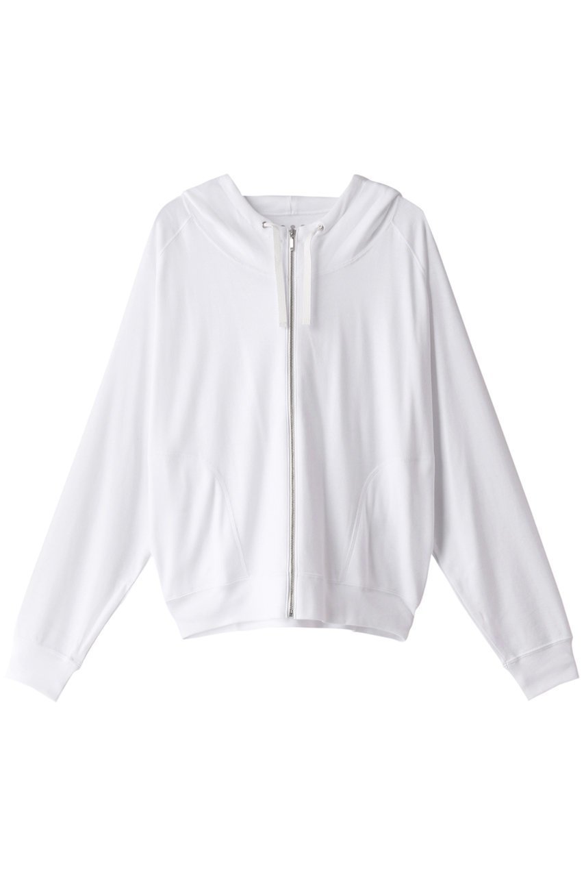 【スリー ドッツ/three dots】のオーガニックコットンニットジップフーディ インテリア・キッズ・メンズ・レディースファッション・服の通販 founy(ファニー) 　ファッション　Fashion　レディースファッション　Fashion for Women　トップス・カットソー　Cut & Sew Tops　ニット　Knit Tops & Sweaters　シャツ・ブラウス・オフィスカジュアル　Elegant Blouses & Button-Ups　レディースパーカー・カジュアルフーディー　Casual Hoodies & Sweatshirts　ロングTシャツ・Tシャツ　Longline T-Shirts & Tees　スウェット・クルーネックトップス　Sweatshirts & Crewnecks / Relaxed Fit Sweat Tops　カットソー・ベーシックTシャツ　Cut-and-Sewn Tops / Stretch Tees & Basics　シンプル　Simple, Minimal　ホワイト|ID: prp329100004207088 ipo3291000000035892396