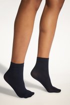 【ウォルフォード/Wolford】の45058 COTTON NET SOCKS コットンジャガードソックス ダークネイビー|ID: prp329100004208505 ipo3291000000035426454