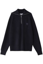 【メゾン キツネ/MAISON KITSUNE / MEN】の【MEN】BOLD FOX HEAD PATCH ハーフジップ リブ ジャンパー 人気、トレンドファッション・服の通販 founy(ファニー) ファッション Fashion メンズファッション MEN トップス・カットソー Tops/Tshirt/Men ニット Knit Tops クラシカル Classical スポーティ Sporty トレンド Trend フォックス Fox 定番 Standard NEW・新作・新着・新入荷 New Arrivals thumbnail インクブルー|ID: prp329100004208512 ipo3291000000029178458