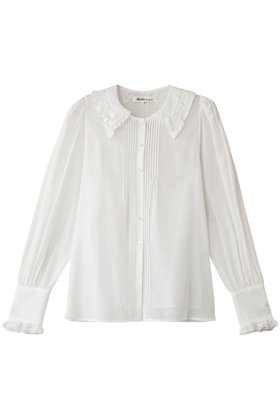 【ビリティス ディセッタン/Bilitis dix-sept ans】 レースカラーブラウス人気、トレンドファッション・服の通販 founy(ファニー) ファッション Fashion レディースファッション Fashion for Women トップス・カットソー Cut & Sew Tops シャツ・ブラウス・オフィスカジュアル Elegant Blouses & Button-Ups シアー Sheer, See-Through スリーブ Sleeve, Long Sleeve / Short Sleeve フロント Front, Front Design レース Lace, Lace Fabric ロング Long, Long-Length エレガント 上品 Elegant |ID:prp329100004208528