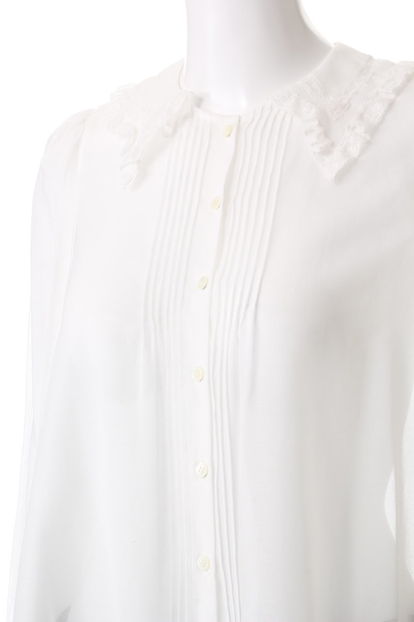 【ビリティス ディセッタン/Bilitis dix-sept ans】のレースカラーブラウス 人気、トレンドファッション・服の通販 founy(ファニー) 　ファッション　Fashion　レディースファッション　Fashion for Women　トップス・カットソー　Cut & Sew Tops　シャツ・ブラウス・オフィスカジュアル　Elegant Blouses & Button-Ups　シアー　Sheer, See-Through　スリーブ　Sleeve, Long Sleeve / Short Sleeve　フロント　Front, Front Design　レース　Lace, Lace Fabric　ロング　Long, Long-Length　エレガント 上品　Elegant　other-5|ID: prp329100004208528 ipo3291000000035488348