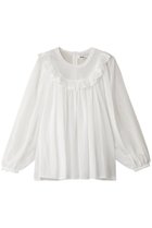 【ビリティス ディセッタン/Bilitis dix-sept ans】のラウンドヨークブラウス 人気、トレンドファッション・服の通販 founy(ファニー) ファッション Fashion レディースファッション Fashion for Women トップス・カットソー Cut & Sew Tops シャツ・ブラウス・オフィスカジュアル Elegant Blouses & Button-Ups ギャザー Gathered, Ruffled シアー Sheer, See-Through スリーブ Sleeve, Long Sleeve / Short Sleeve トレンド Trend, Trending Now フェミニン Feminine, Girly フリル Frill, Ruffle ヨーク Yoke, Yoke Design ラウンド Round, Round Neck ロング Long, Long-Length thumbnail ホワイト|ID: prp329100004208529 ipo3291000000032886970