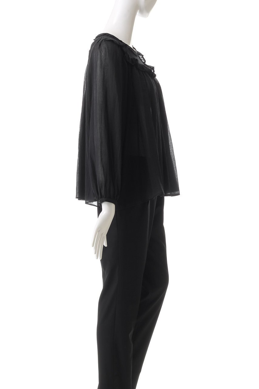 【ビリティス ディセッタン/Bilitis dix-sept ans】のラウンドヨークブラウス 人気、トレンドファッション・服の通販 founy(ファニー) 　ファッション　Fashion　レディースファッション　Fashion for Women　トップス・カットソー　Cut & Sew Tops　シャツ・ブラウス・オフィスカジュアル　Elegant Blouses & Button-Ups　ギャザー　Gathered, Ruffled　シアー　Sheer, See-Through　スリーブ　Sleeve, Long Sleeve / Short Sleeve　トレンド　Trend, Trending Now　フェミニン　Feminine, Girly　フリル　Frill, Ruffle　ヨーク　Yoke, Yoke Design　ラウンド　Round, Round Neck　ロング　Long, Long-Length　other-3|ID: prp329100004208529 ipo3291000000032886980