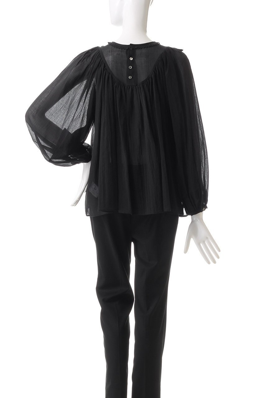 【ビリティス ディセッタン/Bilitis dix-sept ans】のラウンドヨークブラウス 人気、トレンドファッション・服の通販 founy(ファニー) 　ファッション　Fashion　レディースファッション　Fashion for Women　トップス・カットソー　Cut & Sew Tops　シャツ・ブラウス・オフィスカジュアル　Elegant Blouses & Button-Ups　ギャザー　Gathered, Ruffled　シアー　Sheer, See-Through　スリーブ　Sleeve, Long Sleeve / Short Sleeve　トレンド　Trend, Trending Now　フェミニン　Feminine, Girly　フリル　Frill, Ruffle　ヨーク　Yoke, Yoke Design　ラウンド　Round, Round Neck　ロング　Long, Long-Length　other-4|ID: prp329100004208529 ipo3291000000032886984