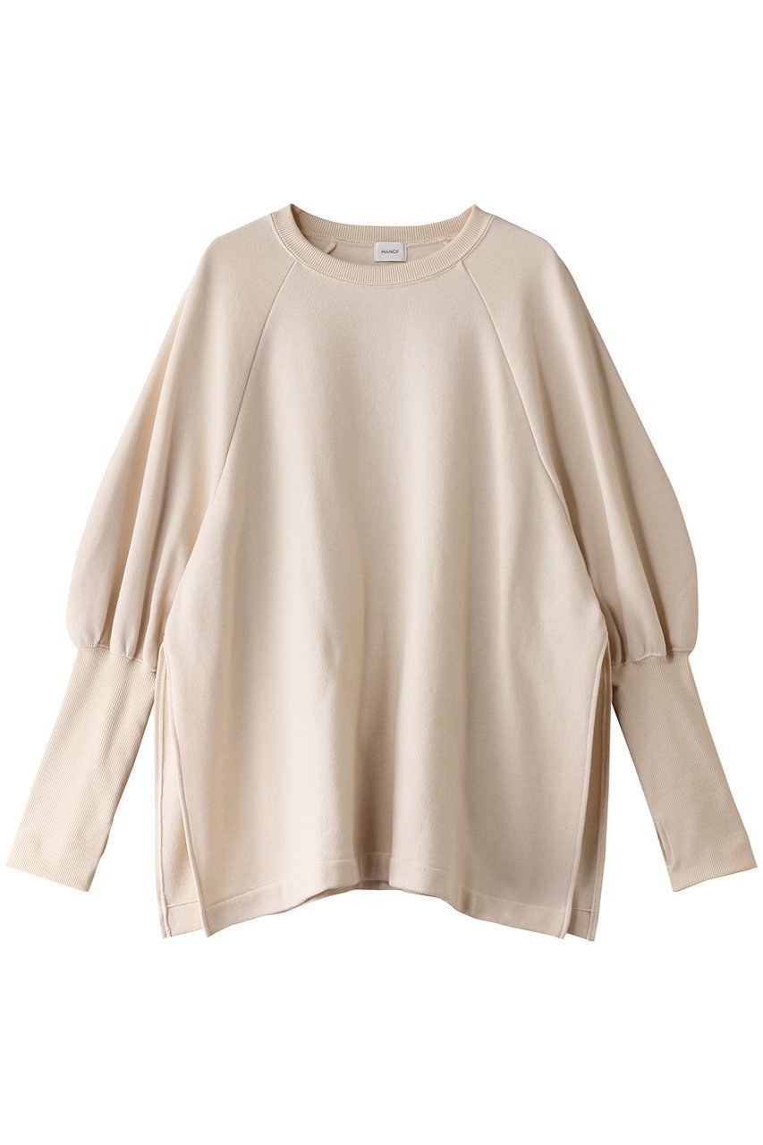 【マノフ/MANOF】のPUFF SLEEVE CUT TOPS Tシャツ/カットソー 人気、トレンドファッション・服の通販 founy(ファニー) 　ファッション　Fashion　レディースファッション　WOMEN　トップス・カットソー　Tops/Tshirt　シャツ/ブラウス　Shirts/Blouses　ロング / Tシャツ　T-Shirts　カットソー　Cut and Sewn　カットソー　Cut And Sew　ギャザー　Gather　シンプル　Simple　スリット　Slit　スリーブ　Sleeve　トレンド　Trend　ロング　Long　NEW・新作・新着・新入荷　New Arrivals　 other-1|ID: prp329100004208530 ipo3291000000029178500