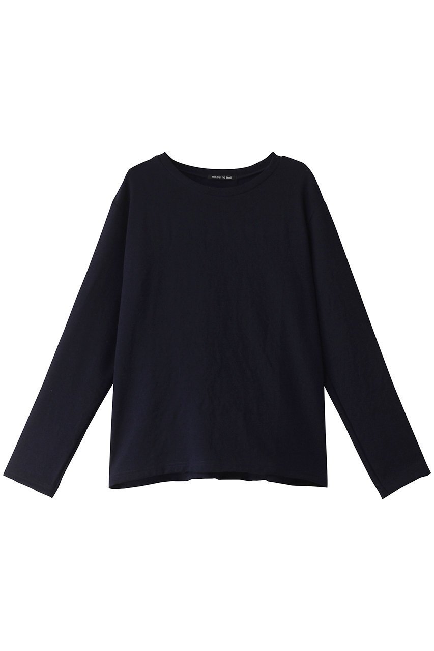 【ミズイロ インド/mizuiro ind】のgeorgette crew neck T Tシャツ インテリア・キッズ・メンズ・レディースファッション・服の通販 founy(ファニー) 　ファッション　Fashion　レディースファッション　WOMEN　トップス・カットソー　Tops/Tshirt　シャツ/ブラウス　Shirts/Blouses　ロング / Tシャツ　T-Shirts　カットソー　Cut and Sewn　インナー　Inner　シンプル　Simple　ジョーゼット　Georgette　スリーブ　Sleeve　ロング　Long　ヴィンテージ　Vintage　エレガント 上品　Elegant　定番　Standard　NEW・新作・新着・新入荷　New Arrivals　navy|ID: prp329100004208557 ipo3291000000029178584