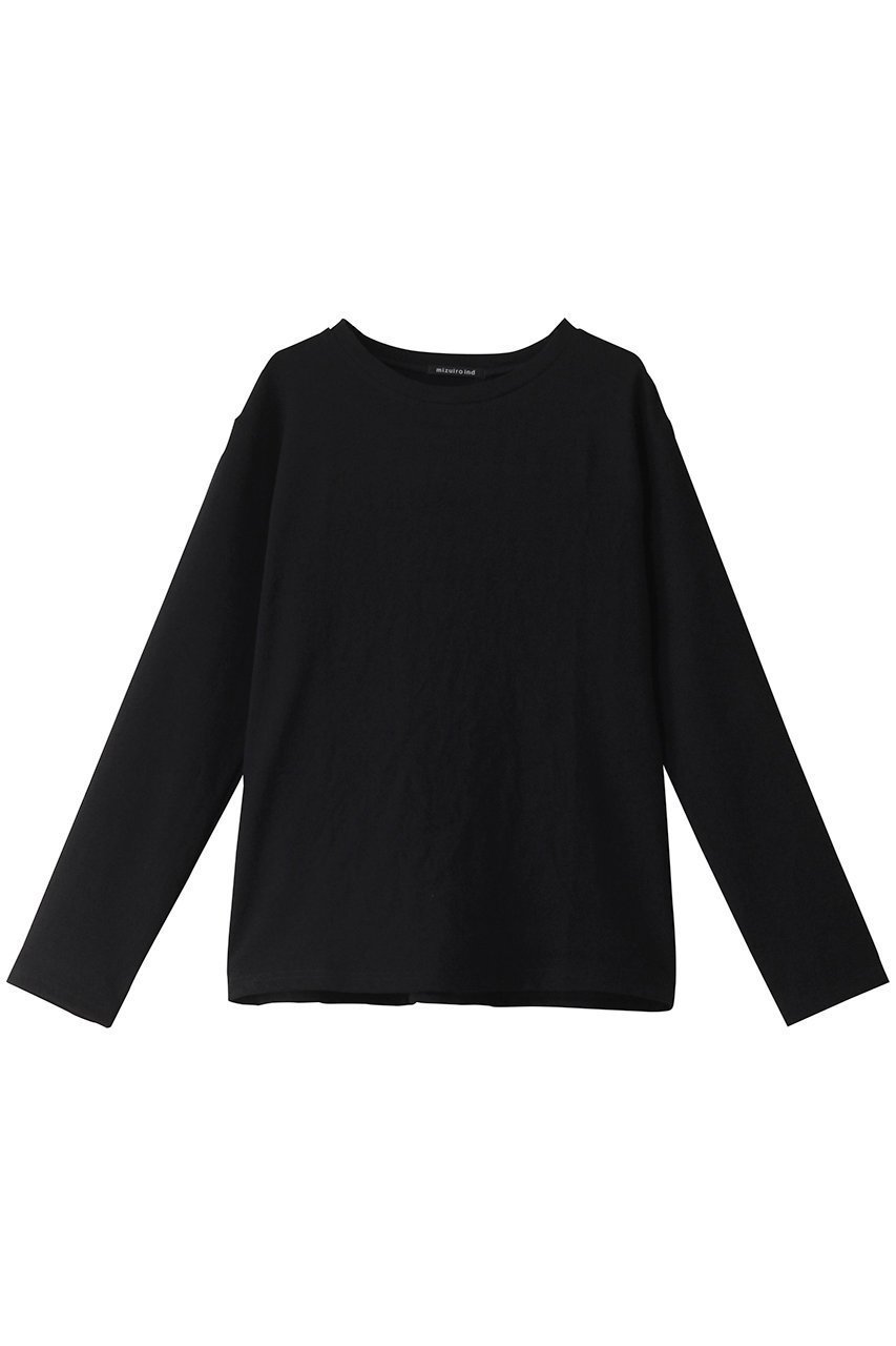 【ミズイロ インド/mizuiro ind】のgeorgette crew neck T Tシャツ インテリア・キッズ・メンズ・レディースファッション・服の通販 founy(ファニー) 　ファッション　Fashion　レディースファッション　Fashion for Women　トップス・カットソー　Cut & Sew Tops　シャツ・ブラウス・オフィスカジュアル　Elegant Blouses & Button-Ups　ロングTシャツ・Tシャツ　Longline T-Shirts & Tees　カットソー・ベーシックTシャツ　Cut-and-Sewn Tops / Stretch Tees & Basics　インナー　Innerwear　シンプル　Simple, Minimal　ジョーゼット　Georgette, Semi-Sheer Fabric　スリーブ　Sleeve, Long Sleeve / Short Sleeve　ロング　Long, Long-Length　ヴィンテージ　Vintage Style　エレガント 上品　Elegant　定番　Standard, Basic Item　black|ID: prp329100004208557 ipo3291000000032894299