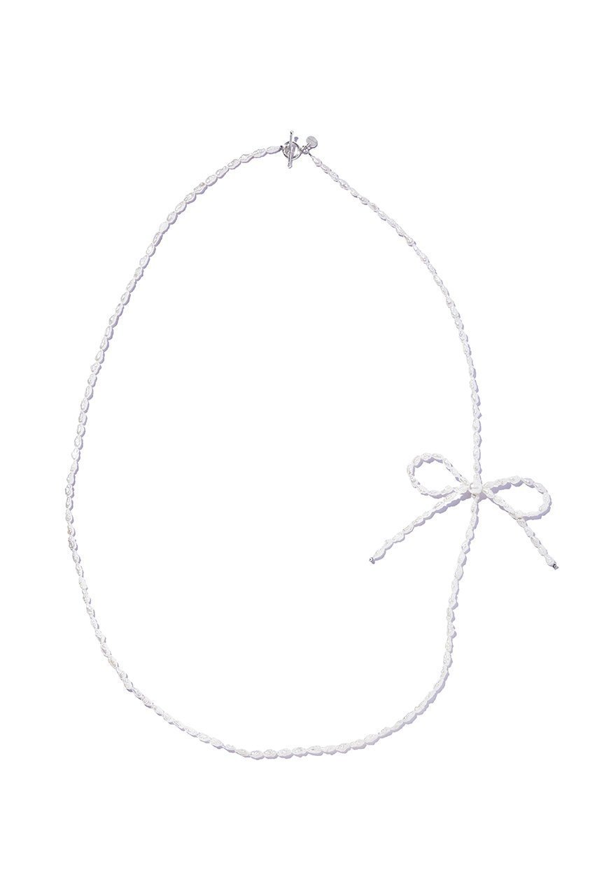 【ルボンボン/les bonbon】のbow pearl ロングネックレス 人気、トレンドファッション・服の通販 founy(ファニー) 　ファッション　Fashion　レディースファッション　Fashion for Women　ジュエリー　Jewelry　ネックレス　Necklaces & Pendants　キャミソール　Camisole, Spaghetti Strap Top　ネックレス　Necklace, Pendant Necklace　パール　Pearl, Pearl Accent　フォルム　Silhouette, Form　ロング　Long, Long-Length　エレガント 上品　Elegant　other-3|ID: prp329100004208590 ipo3291000000035659460
