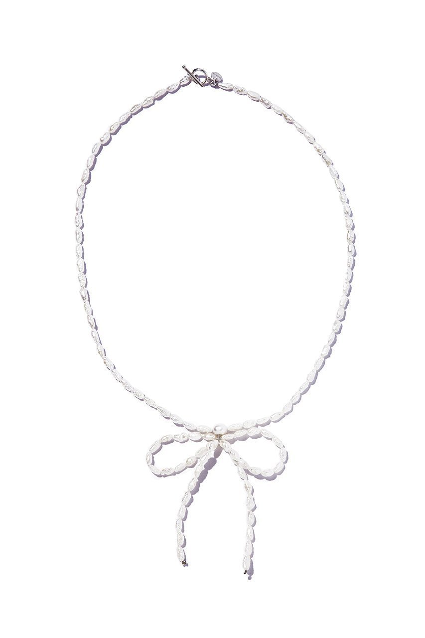 【ルボンボン/les bonbon】のbow pearl ネックレス 人気、トレンドファッション・服の通販 founy(ファニー) 　ファッション　Fashion　レディースファッション　Fashion for Women　ジュエリー　Jewelry　ネックレス　Necklaces & Pendants　ネックレス　Necklace, Pendant Necklace　パール　Pearl, Pearl Accent　フォルム　Silhouette, Form　other-3|ID: prp329100004208591 ipo3291000000031388554