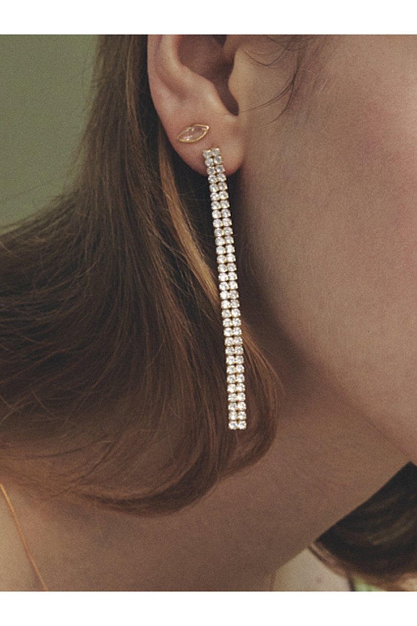 【ルボンボン/les bonbon】のprincess double ロングピアス 人気、トレンドファッション・服の通販 founy(ファニー) 　ファッション　Fashion　レディースファッション　Fashion for Women　ジュエリー　Jewelry　ファッションリング　Fashion Rings　イヤリング・フープ・ドロップタイプ　Hoop, Drop & Clip Earrings　イヤリング　Earrings　エレガント 上品　Elegant　ストーン　Stone, Gem-Like　チェーン　Chain, Chain Strap　リュクス　Luxury, Elegant, High-End, Chic　ロング　Long, Long-Length　ワンポイント　One Point, Statement Accent　other-2|ID: prp329100004208601 ipo3291000000035726417