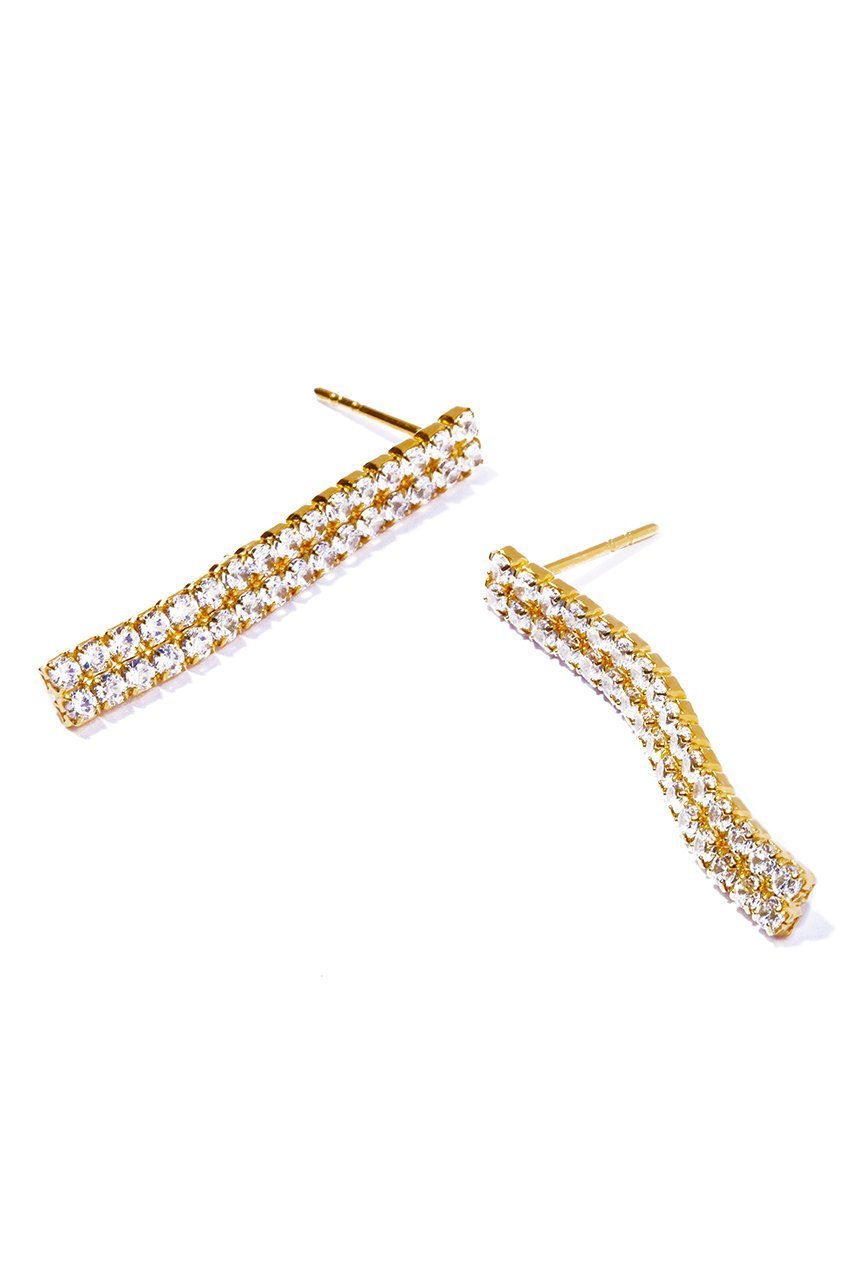 【ルボンボン/les bonbon】のprincess double ピアス 人気、トレンドファッション・服の通販 founy(ファニー) 　ファッション　Fashion　レディースファッション　Fashion for Women　ジュエリー　Jewelry　ファッションリング　Fashion Rings　イヤリング・フープ・ドロップタイプ　Hoop, Drop & Clip Earrings　イヤリング　Earrings　エレガント 上品　Elegant　ストーン　Stone, Gem-Like　チェーン　Chain, Chain Strap　モノトーン　Monotone, Black and White　リュクス　Luxury, Elegant, High-End, Chic　other-3|ID: prp329100004208603 ipo3291000000035726433