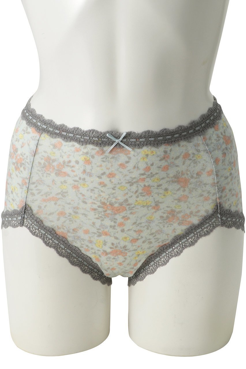 【キッドブルー/KID BLUE】の24ガーニッシュフラワー深型ショーツ 人気、トレンドファッション・服の通販 founy(ファニー) 　ファッション　Fashion　レディースファッション　Fashion for Women　下着・ランジェリー　Lingerie & Intimates　ショーツ・ランジェリー用ボトムス　Panties / Briefs / Lingerie Bottoms　ショーツ　Shorts, Short Pants　フラワー　Flower, Floral　プリント　Print, Printed Pattern　ランジェリー　Lingerie, Intimate Wear　レース　Lace, Lace Fabric　other-2|ID: prp329100004208608 ipo3291000000035053598