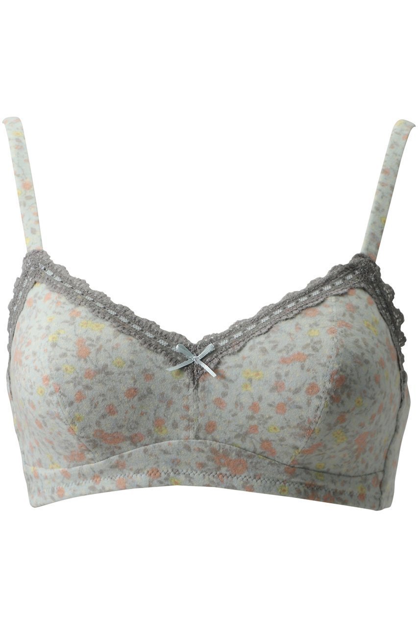 【キッドブルー/KID BLUE】の24ガーニッシュフラワーカップブラ インテリア・キッズ・メンズ・レディースファッション・服の通販 founy(ファニー) 　ファッション　Fashion　レディースファッション　Fashion for Women　下着・ランジェリー　Lingerie & Intimates　ブラジャー・ランジェリーブラ　Bras / Lingerie Bras　スタンダード　Standard, Basic　ブラジャー　Bra, Lingerie　プリント　Print, Printed Pattern　ランジェリー　Lingerie, Intimate Wear　定番　Standard, Basic Item　サックス|ID: prp329100004208609 ipo3291000000035053612