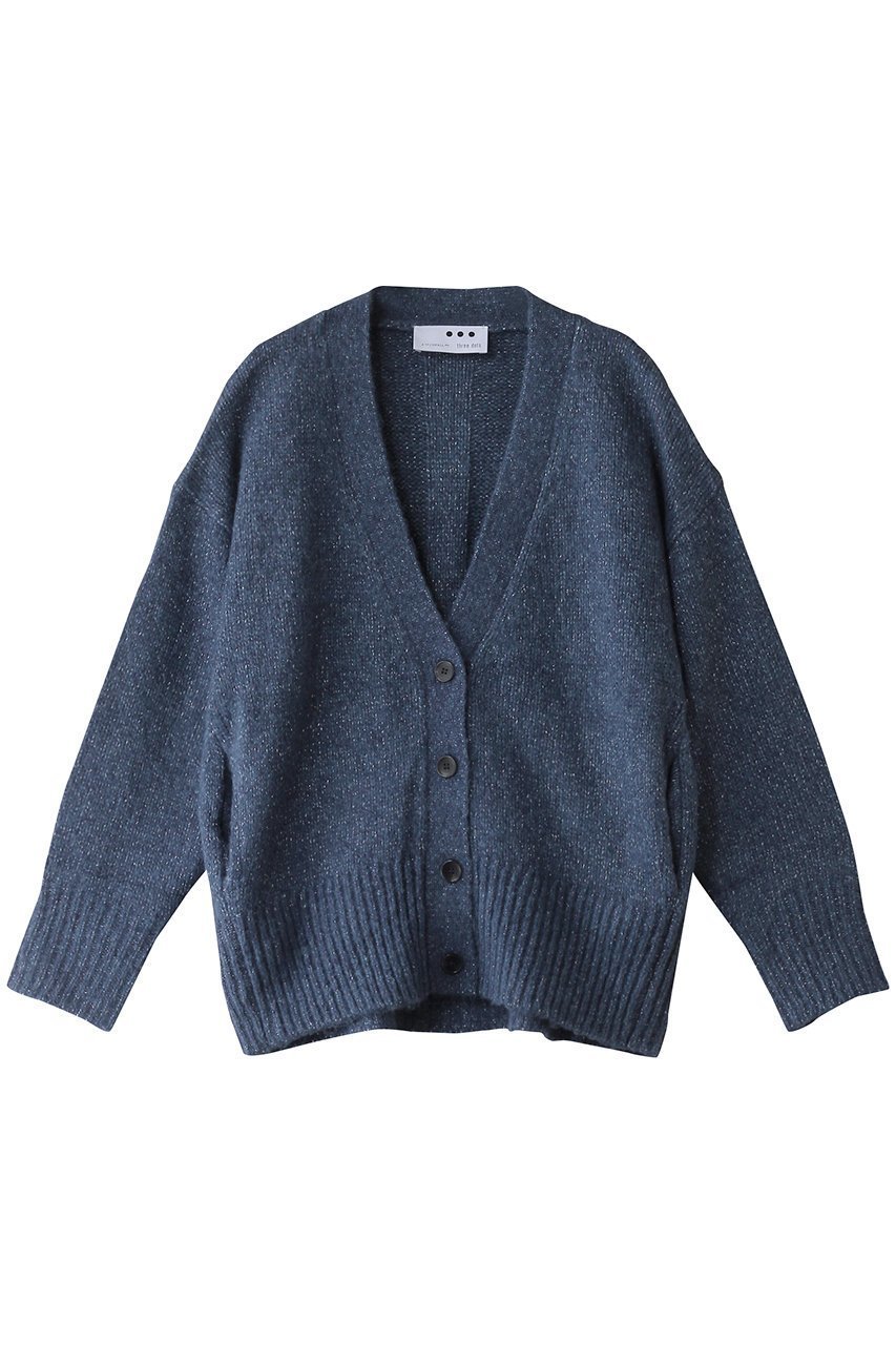 【スリー ドッツ/three dots】のスパークルヤーン カーディガン インテリア・キッズ・メンズ・レディースファッション・服の通販 founy(ファニー) 　ファッション　Fashion　レディースファッション　WOMEN　トップス・カットソー　Tops/Tshirt　ニット　Knit Tops　カーディガン　Cardigans　A/W・秋冬　Aw・Autumn/Winter・Fw・Fall-Winter　カーディガン　Cardigan　スリーブ　Sleeve　フェミニン　Feminine　NEW・新作・新着・新入荷　New Arrivals　ブルー|ID: prp329100004208619 ipo3291000000029178739