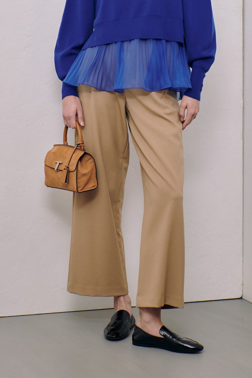 【アルアバイル/allureville】のウールライクフランネルヨークレスパンツ 人気、トレンドファッション・服の通販 founy(ファニー) 　ファッション　Fashion　レディースファッション　Fashion for Women　パンツ　Pants & Trousers　ウォーム　Warm Fabric　カットソー　Cut and Sewn Top　バランス　Balance, Style Balance　ファブリック　Fabric, Textile　ワイド　Wide, Wide Fit　A/W・秋冬　Autumn/Winter　other-6|ID: prp329100004210169 ipo3291000000035684475