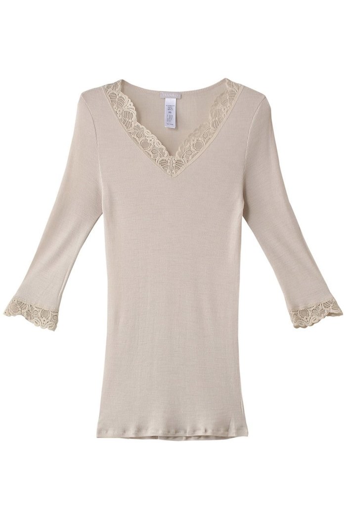 【ハンロ/HANRO】のWOOLEN LACE七分袖 インテリア・キッズ・メンズ・レディースファッション・服の通販 founy(ファニー) https://founy.com/ ファッション Fashion レディースファッション Fashion for Women 下着・ランジェリー Lingerie & Intimates その他ランジェリー・インナーアイテム Other Lingerie / Intimates おすすめ Recommended / Our Picks インナー Innerwear シルク Silk, 100% Silk セットアップ Set-Up, Coordinated Outfit ランジェリー Lingerie, Intimate Wear レース Lace, Lace Fabric A/W・秋冬 Autumn/Winter |ID: prp329100004210187 ipo3291000000036112302