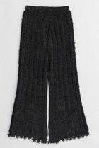 【メゾンスペシャル/MAISON SPECIAL】のKable Knitting Border Pants/ケーブルボーダーニットパンツ BLK(ブラック)|ID:prp329100004210190