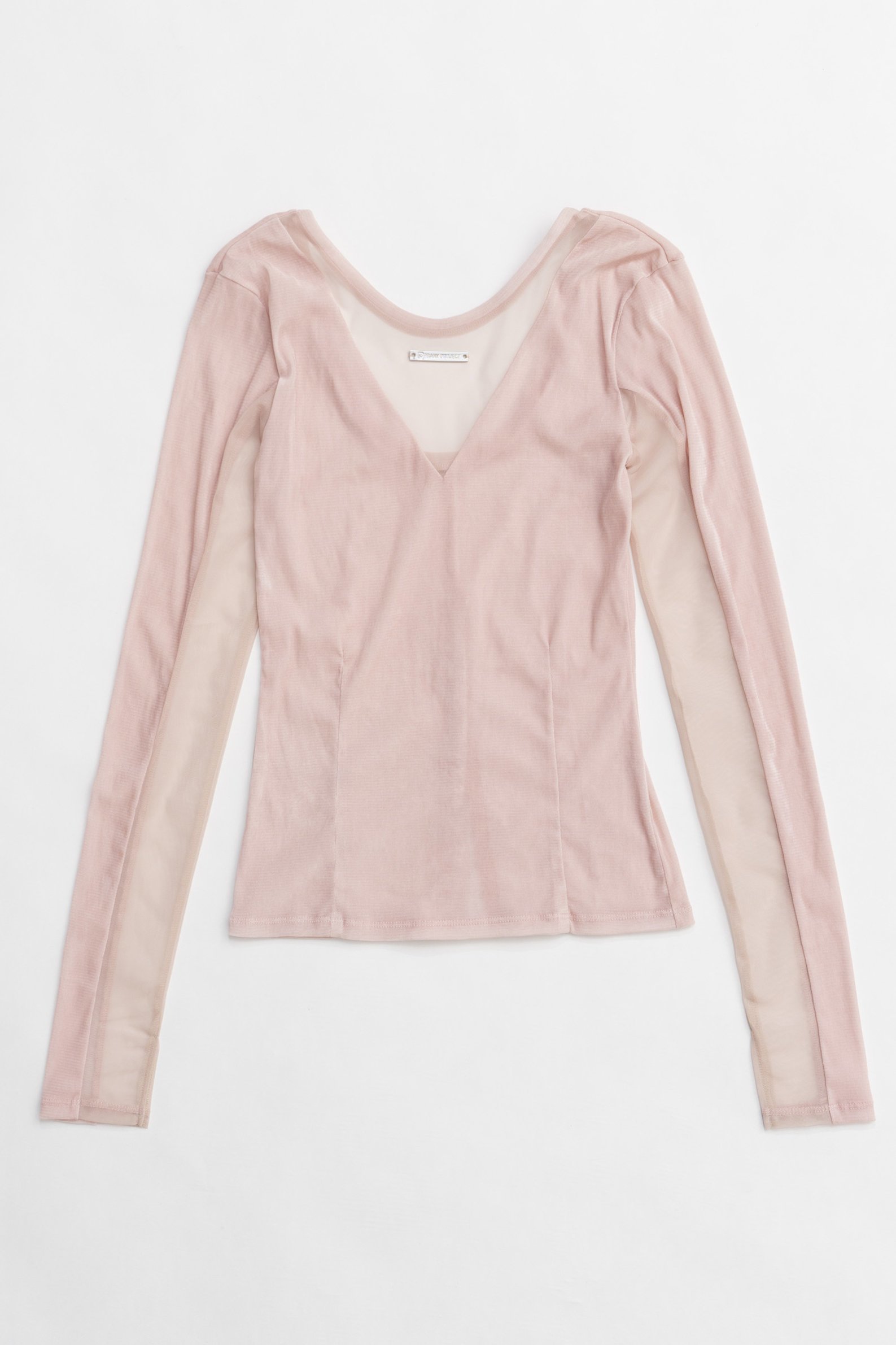 【プランク プロジェクト/PRANK PROJECT】の2WAYベロアトップ/ 2way Velor Top インテリア・キッズ・メンズ・レディースファッション・服の通販 founy(ファニー) 　ファッション　Fashion　レディースファッション　Fashion for Women　トップス・カットソー　Cut & Sew Tops　シャツ・ブラウス・オフィスカジュアル　Elegant Blouses & Button-Ups　ロングTシャツ・Tシャツ　Longline T-Shirts & Tees　カットソー・ベーシックTシャツ　Cut-and-Sewn Tops / Stretch Tees & Basics　ベロアトップス　Velour Tops / Velvet-Look Items　おすすめ　Recommended / Our Picks　スリーブ　Sleeve, Long Sleeve / Short Sleeve　デコルテ　Décolleté, Neckline　ドッキング　Docking, Mixed Material　ベロア　Velour, Soft Velvet　ロング　Long, Long-Length　PNK(ピンク)|ID: prp329100004210193 ipo3291000000032888249