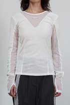 【プランク プロジェクト/PRANK PROJECT】の2WAYベロアトップ/ 2way Velor Top WHT(ホワイト)|ID: prp329100004210193 ipo3291000000034421249