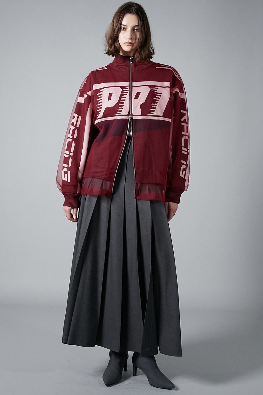 【プランク プロジェクト/PRANK PROJECT】のウールマキシプリーツスカート 人気、トレンドファッション・服の通販 founy(ファニー) 　ファッション　Fashion　レディースファッション　WOMEN　スカート　Skirt　プリーツスカート　Pleated Skirts　ロングスカート　Long Skirt　スリット　Slit　ツイル　Twill　フロント　Front　プリーツ　Pleats　ロング　Long　other-8|ID: prp329100004210195 ipo3291000000031387960