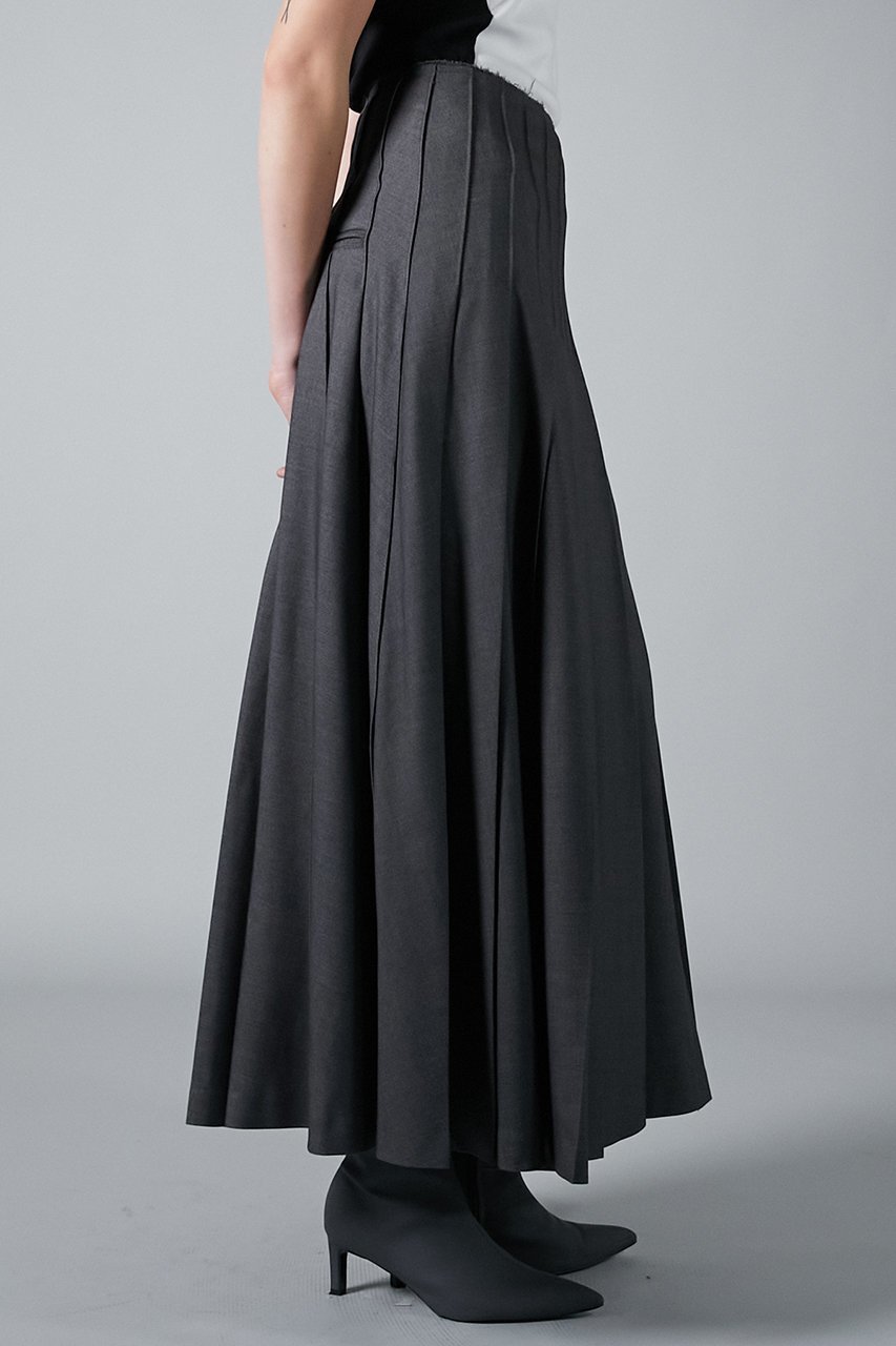 【プランク プロジェクト/PRANK PROJECT】のウールマキシプリーツスカート 人気、トレンドファッション・服の通販 founy(ファニー) 　ファッション　Fashion　レディースファッション　Fashion for Women　スカート　Skirts　プリーツスカート / 上品フェミニンスタイル　Pleated Skirts　ロングスカート　Long Skirts / Maxi & Midi Skirts　スリット　Slit, Slit Detail　ツイル　Twist, Twisted Detail　フロント　Front, Front Design　プリーツ　Pleats, Pleated　ロング　Long, Long-Length　other-4|ID: prp329100004210195 ipo3291000000035509297