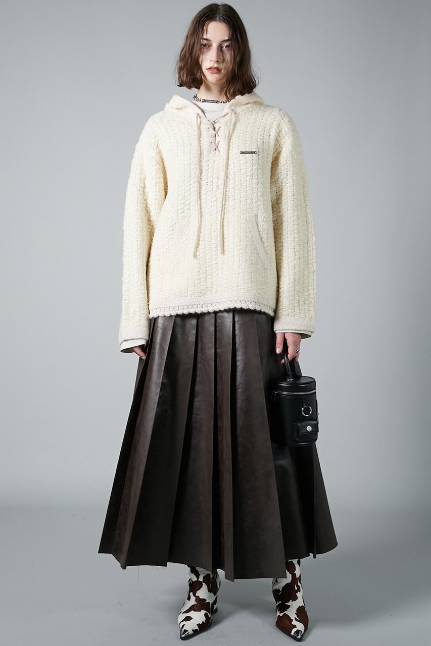 【プランク プロジェクト/PRANK PROJECT】のプリテッドマキシスカート 人気、トレンドファッション・服の通販 founy(ファニー) ファッション Fashion レディースファッション Fashion for Women スカート Skirts ロングスカート Long Skirts / Maxi & Midi Skirts スリット Slit, Slit Detail フェイクレザー Faux Leather, PU Leather フロント Front, Front Design プリーツ Pleats, Pleated リアル Real, Realistic ロング Long, Long-Length other-8|ID: prp329100004210196 ipo3291000000034980893