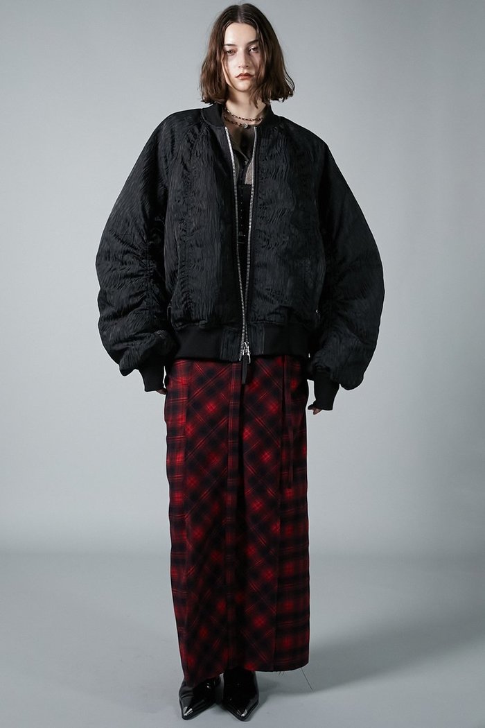 【プランク プロジェクト/PRANK PROJECT】のフォルムスリーブジャガードMA-1 インテリア・キッズ・メンズ・レディースファッション・服の通販 founy(ファニー) https://founy.com/ ファッション Fashion レディースファッション Fashion for Women アウター Coat / Outerwear Collection レディースジャケット・軽アウター Jackets ブルゾンジャケット・スポーティアウター Blouson Jackets MA-1ジャケット MA-1 Bomber Jackets / Flight Jackets ジャケット Jacket, Outerwear フォルム Silhouette, Form ブルゾン Blouson, Bomber Jacket メタル Metal, Metal Parts |ID: prp329100004210201 ipo3291000000032964539
