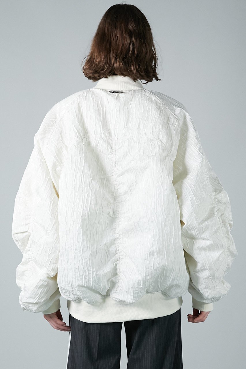 【プランク プロジェクト/PRANK PROJECT】のフォルムスリーブジャガードMA-1 人気、トレンドファッション・服の通販 founy(ファニー) 　ファッション　Fashion　レディースファッション　Fashion for Women　アウター　Coat / Outerwear Collection　レディースジャケット・軽アウター　Jackets　ブルゾンジャケット・スポーティアウター　Blouson Jackets　MA-1ジャケット　MA-1 Bomber Jackets / Flight Jackets　ジャケット　Jacket, Outerwear　フォルム　Silhouette, Form　ブルゾン　Blouson, Bomber Jacket　メタル　Metal, Metal Parts　other-4|ID: prp329100004210201 ipo3291000000032964558