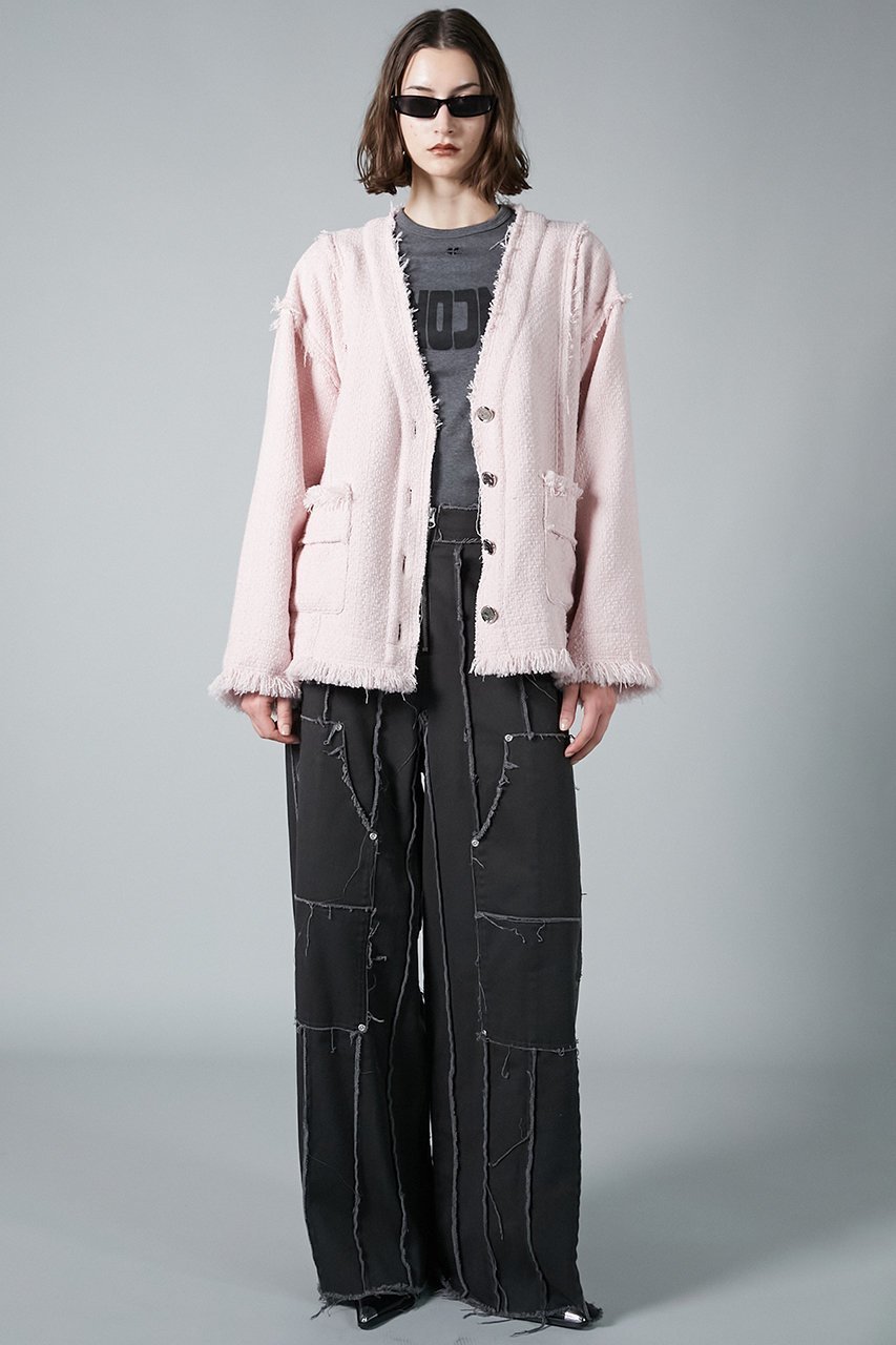 【プランク プロジェクト/PRANK PROJECT】のツイードカーディガン 人気、トレンドファッション・服の通販 founy(ファニー) 　ファッション　Fashion　レディースファッション　Fashion for Women　トップス・カットソー　Cut & Sew Tops　ニット　Knit Tops & Sweaters　カーディガン・羽織り　Layered Style Cardigans　おすすめ　Recommended / Our Picks　カーディガン　Cardigan, Knitwear　ジャケット　Jacket, Outerwear　ツイード　Twill, Twill Weave　other-8|ID: prp329100004210202 ipo3291000000032966586